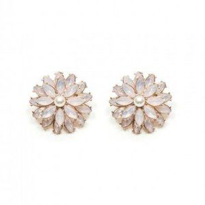 REVIEW Onassis Pink Bejewelled Stud Earrings NWT
